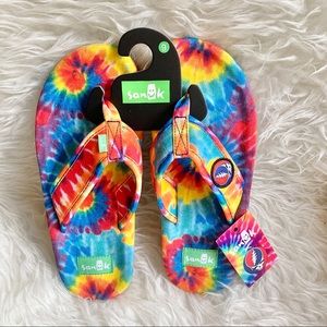 sanuk furreal flip flops